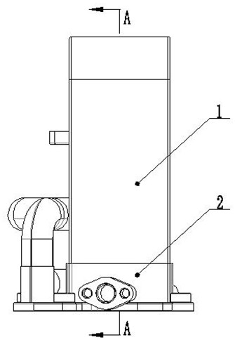 Brazing method for core body switching section assembly