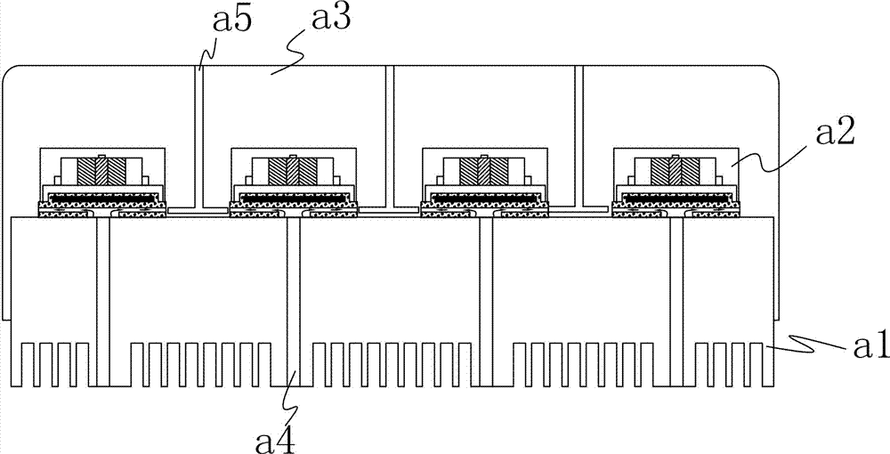 A self-heating high-power integral LED package