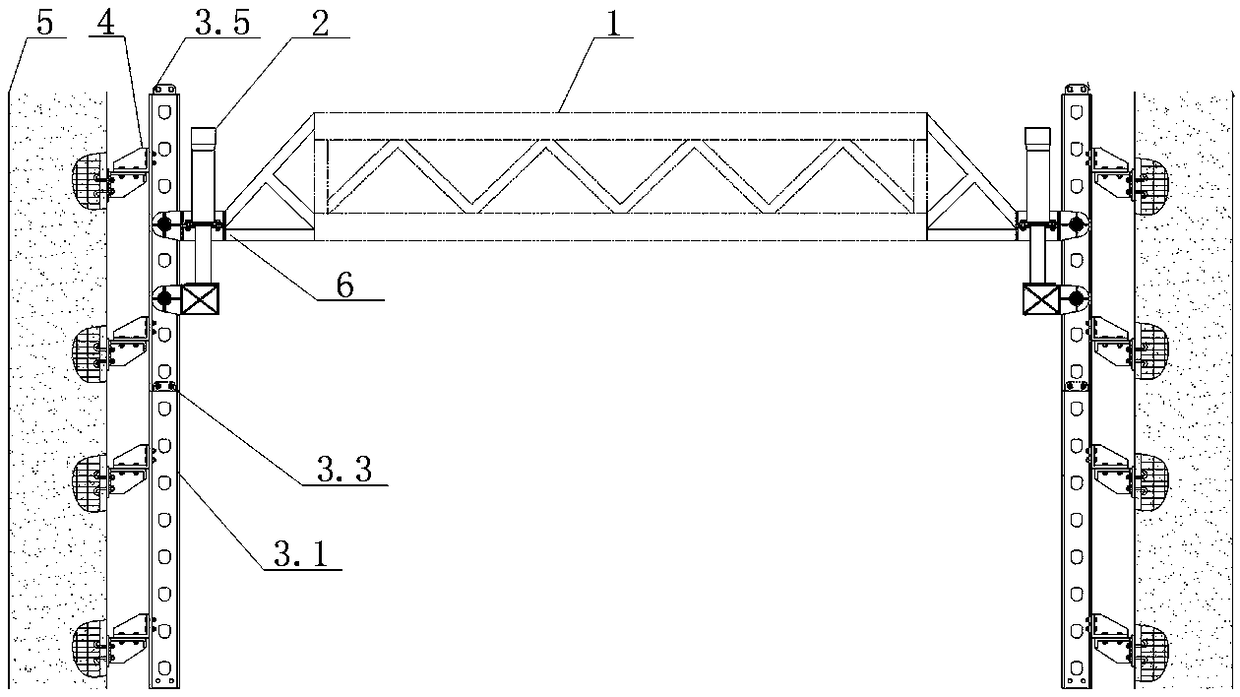 A liftable support system for a subway foundation pit and its lifting construction method