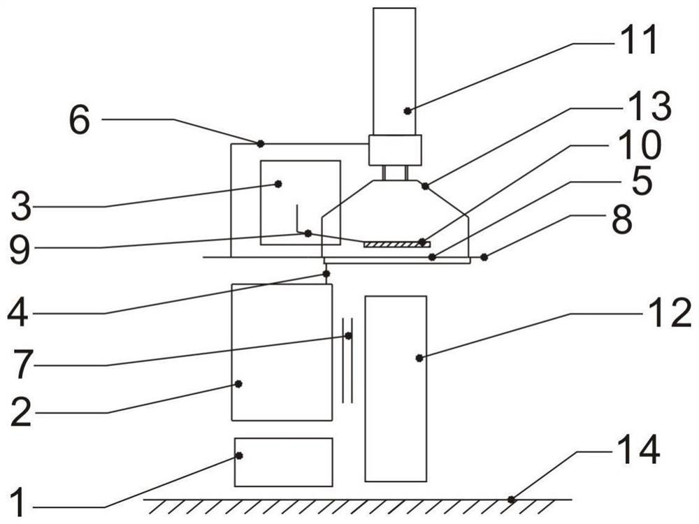 Method and device for reducing high-frequency radiation for foot-operated high-frequency machine