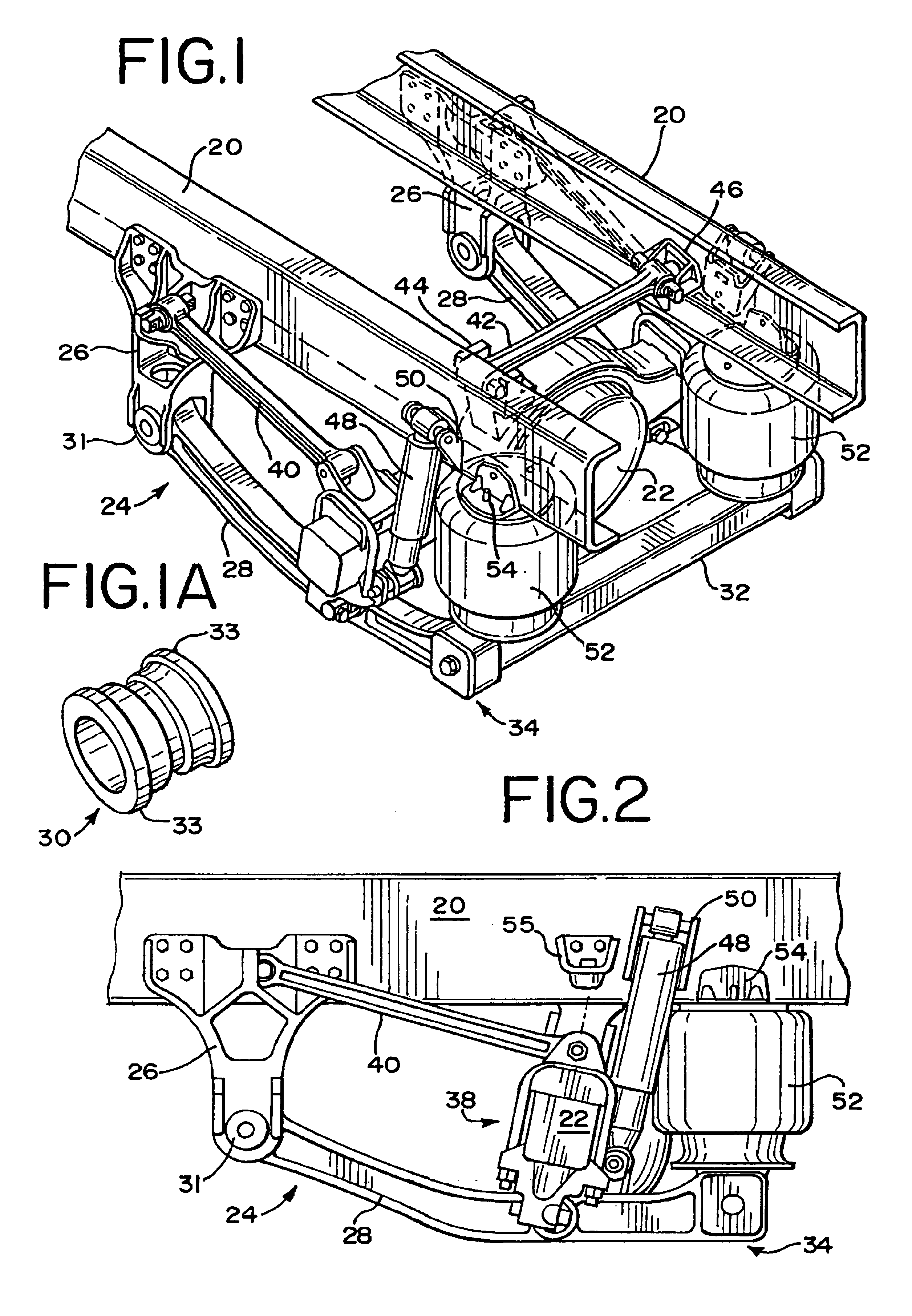 Air spring and air spring mounting assembly