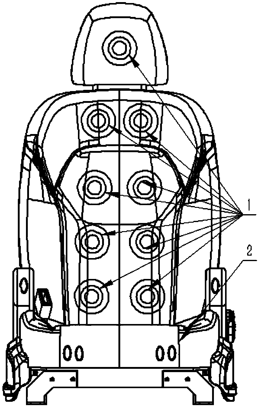 Car driving vibration prompt safety seat