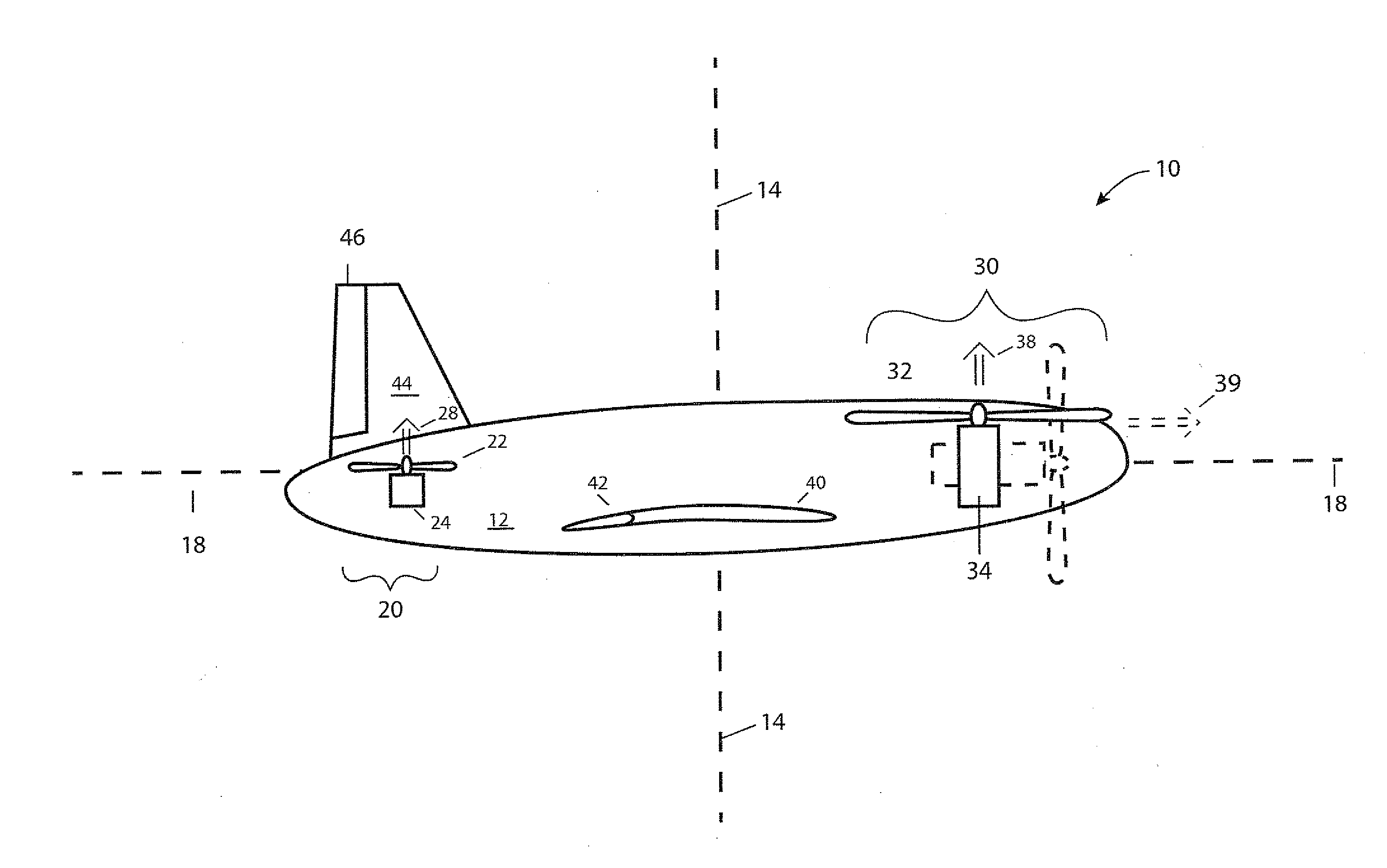 Aircraft with fixed and tilting thrusters