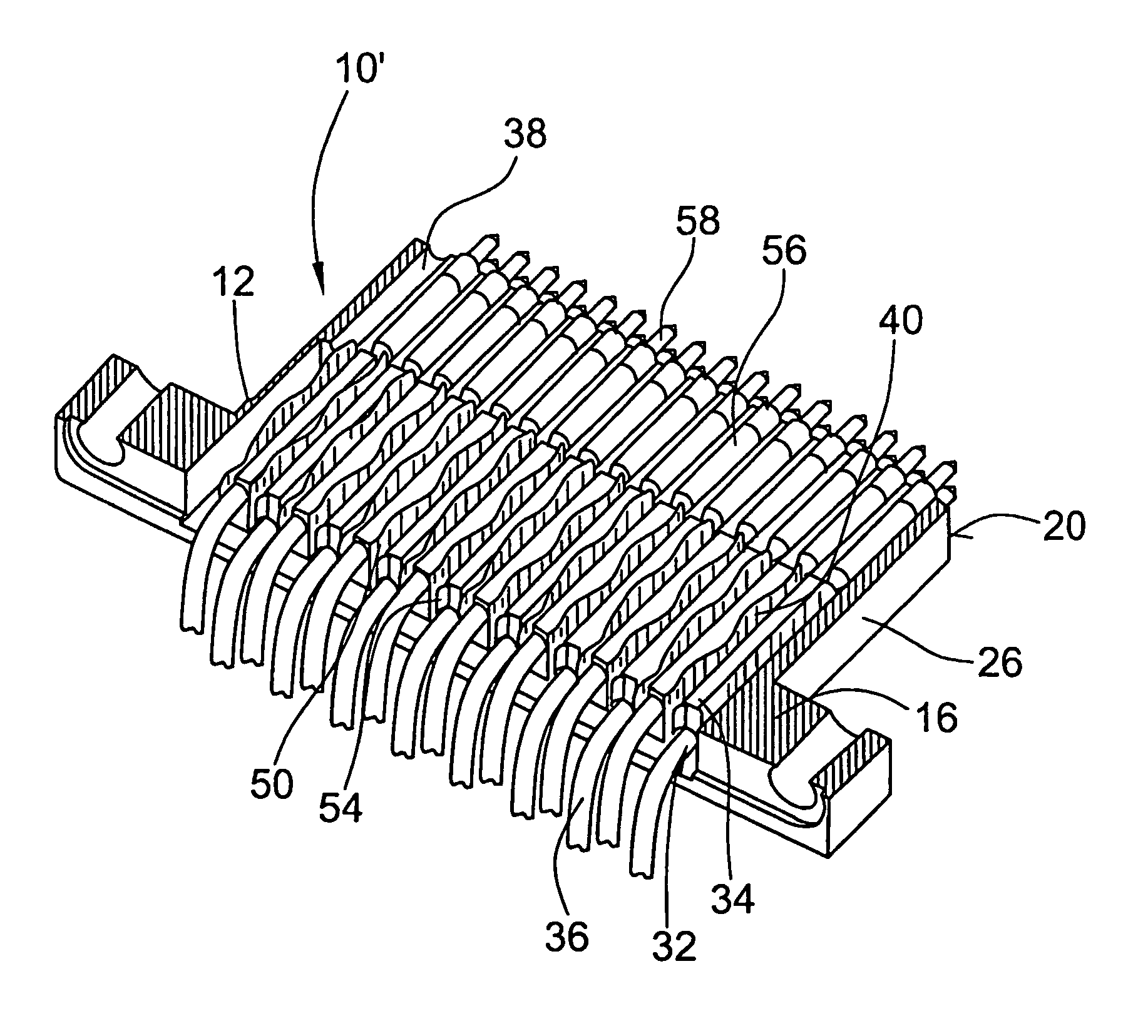 Socket connector for receiving a plurality of termination sockets for coaxial cables