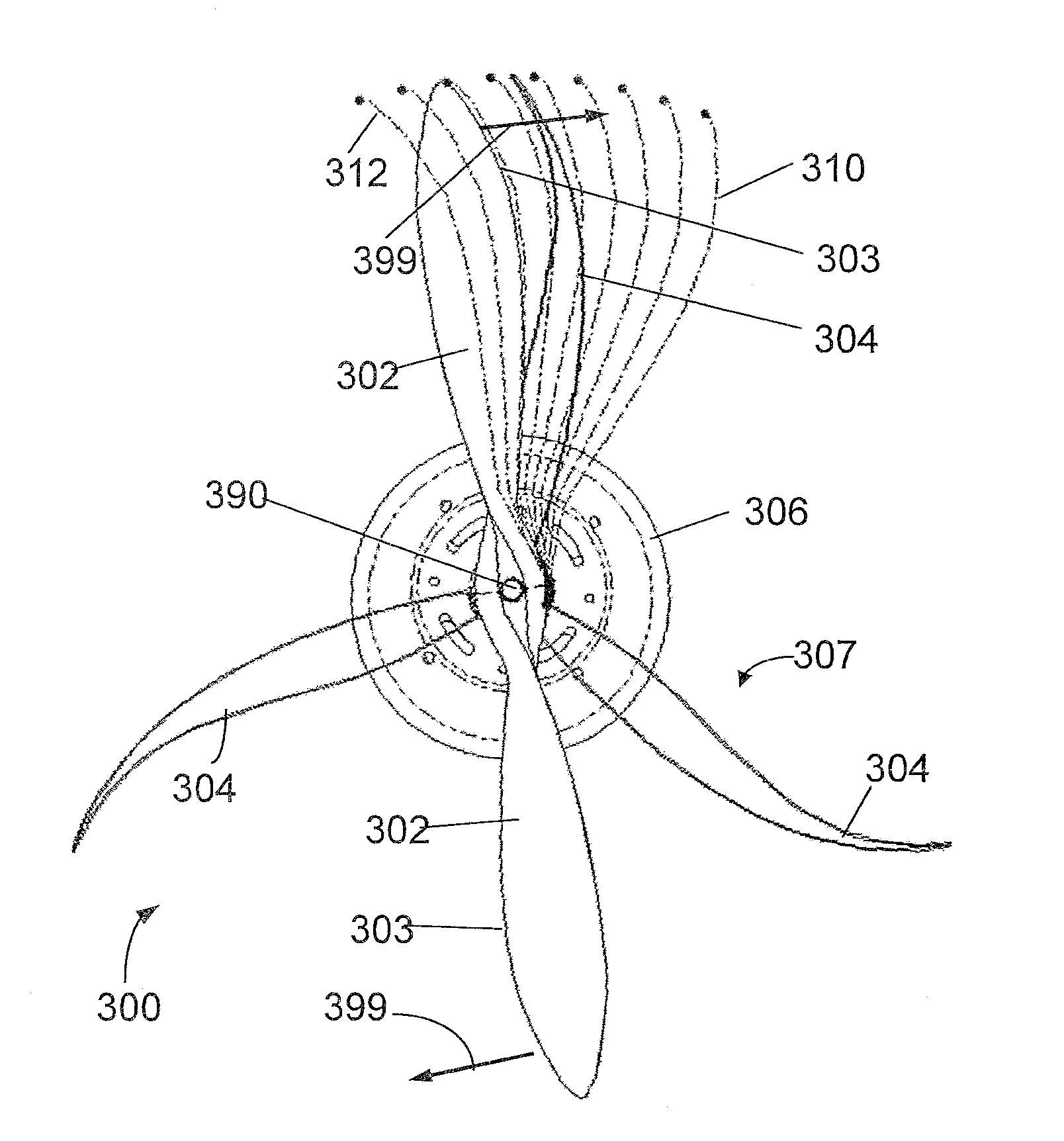 Method and apparatus for independently varying airflow and noise generation of a fan