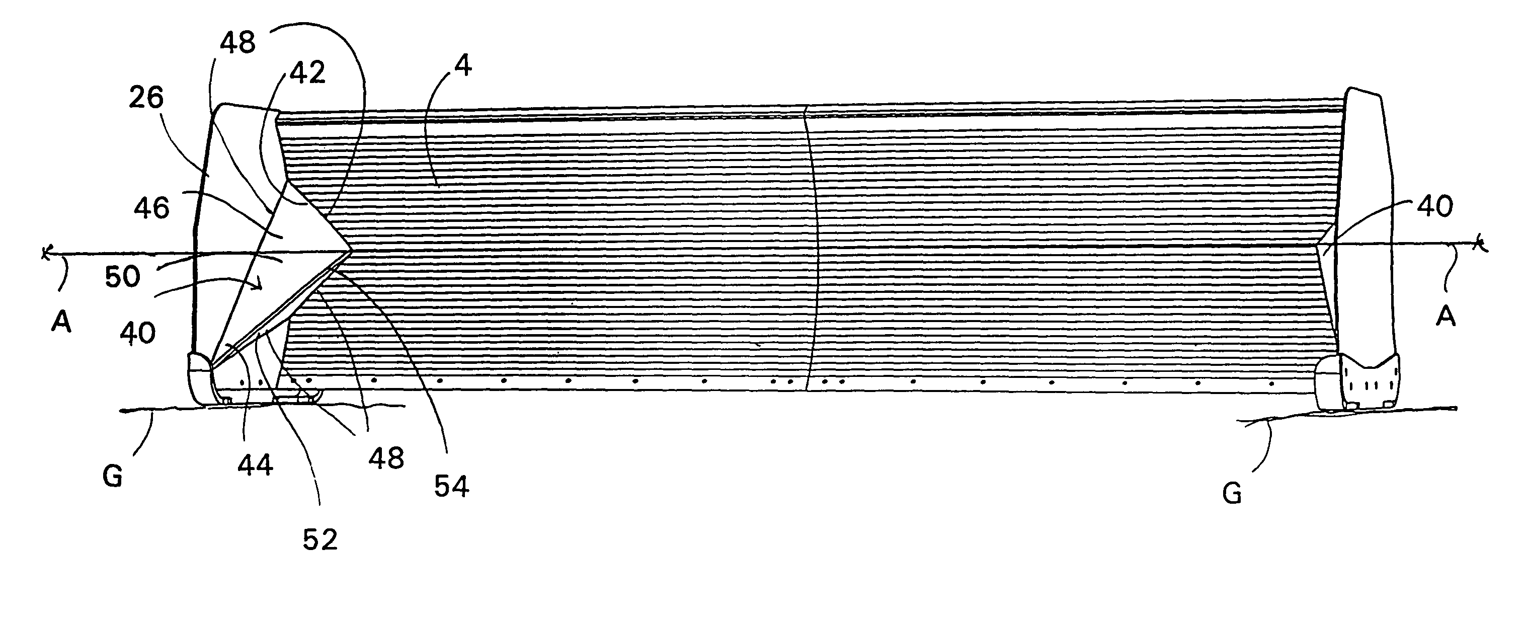 Materials moving blade