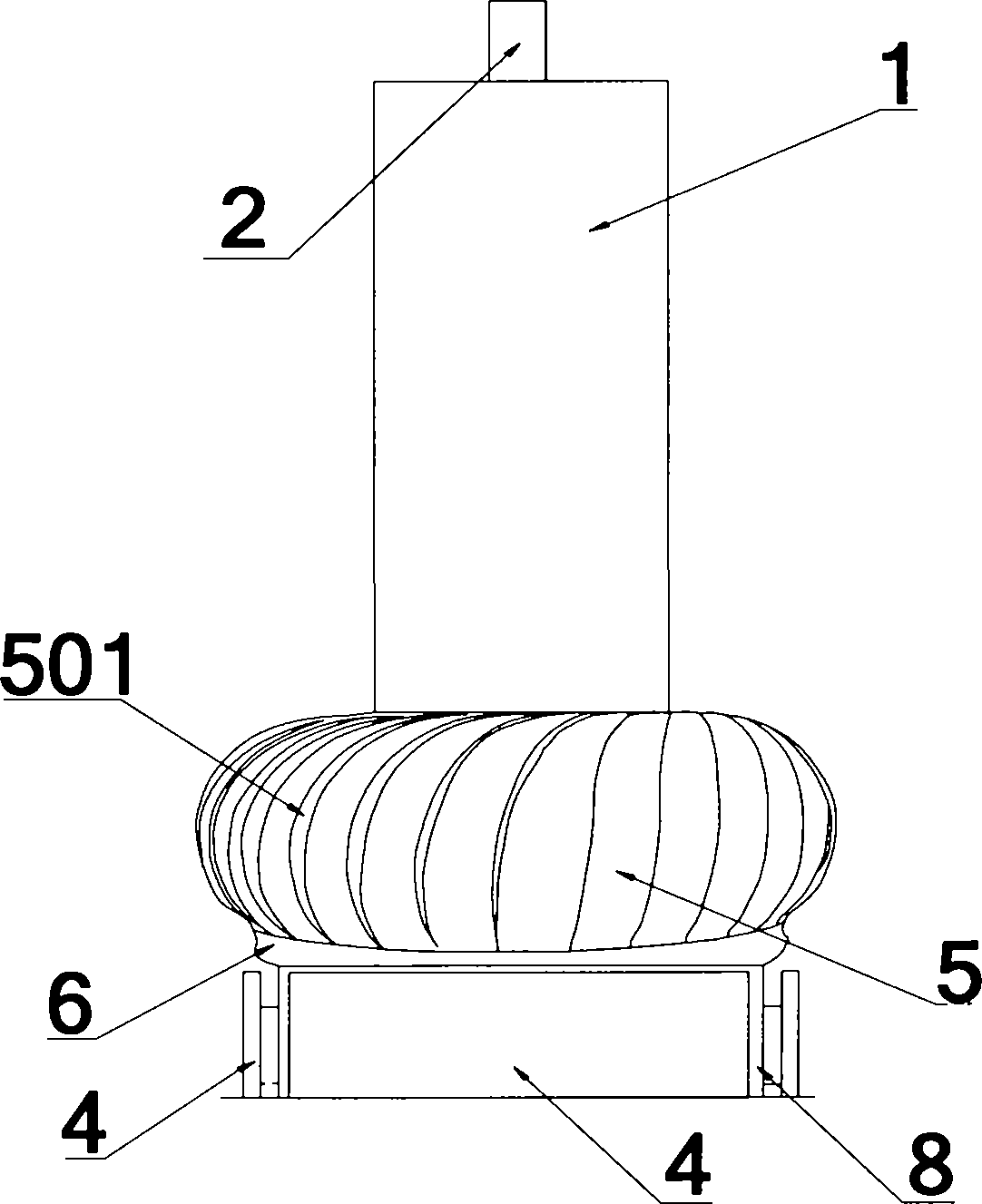 Prayer wheel pushed by natural wind power to rotate and implementation method of prayer wheel pushed by natural wind power to rotate