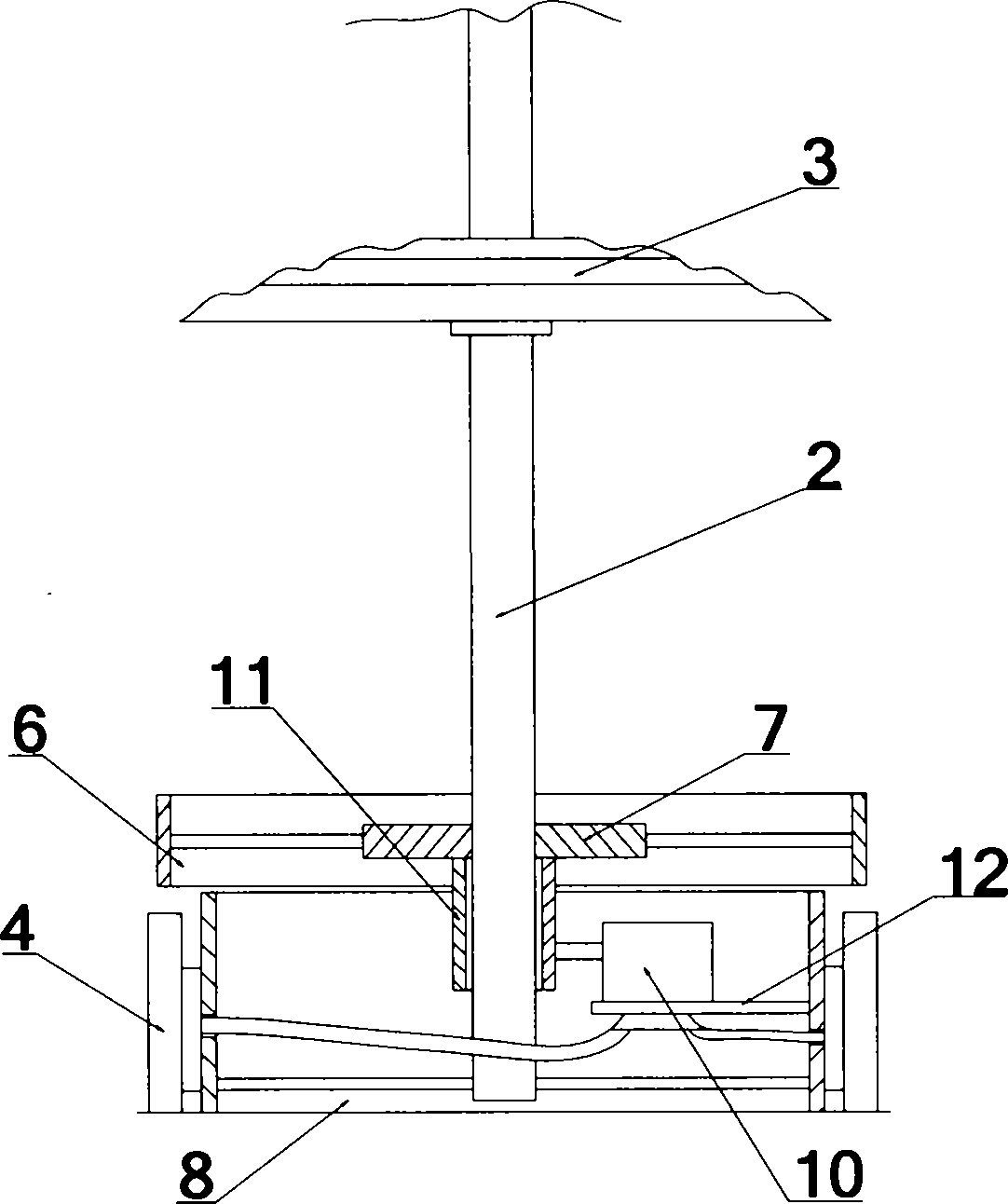 Prayer wheel pushed by natural wind power to rotate and implementation method of prayer wheel pushed by natural wind power to rotate