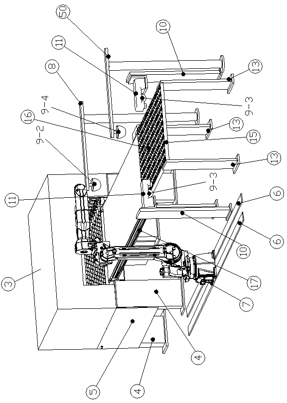 Automatic sweater sewing device based on machine vision perception