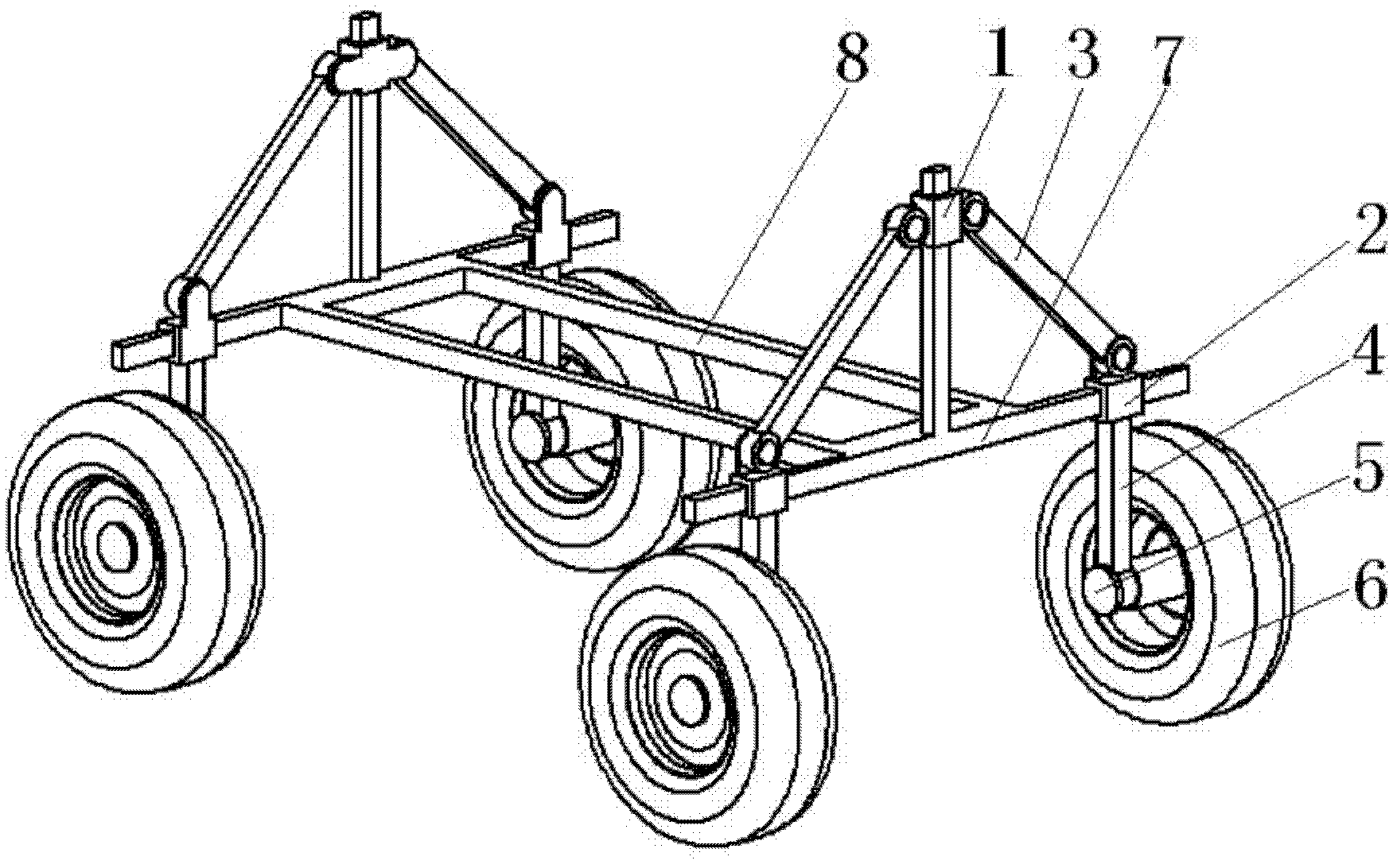 Wheel track adjustable agricultural vehicle chassis
