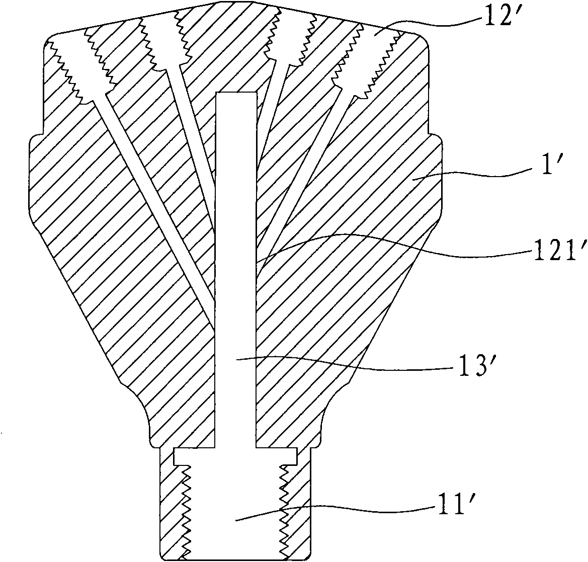 Structure of water jet blade