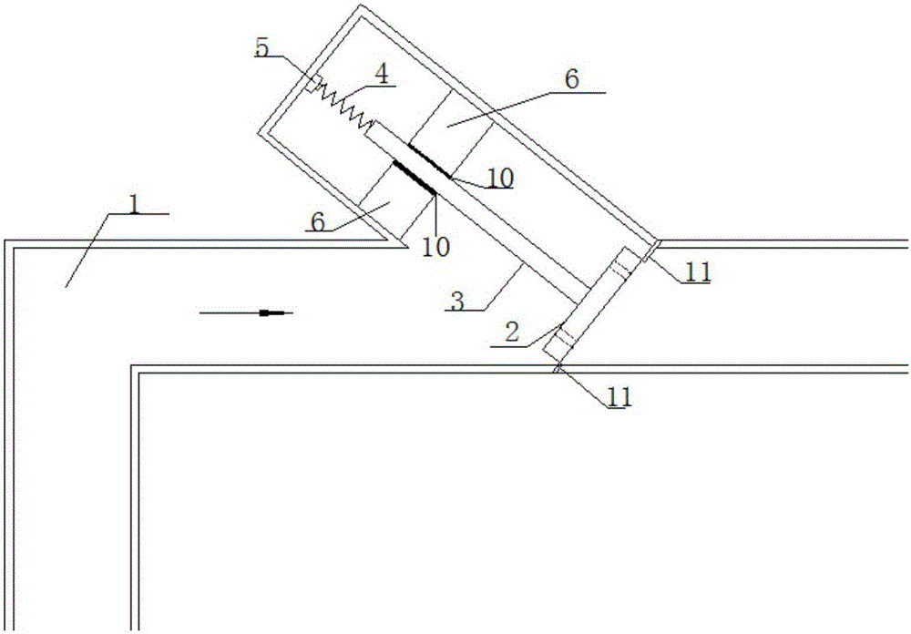 A new type of tailrace tunnel ventilation hole structure