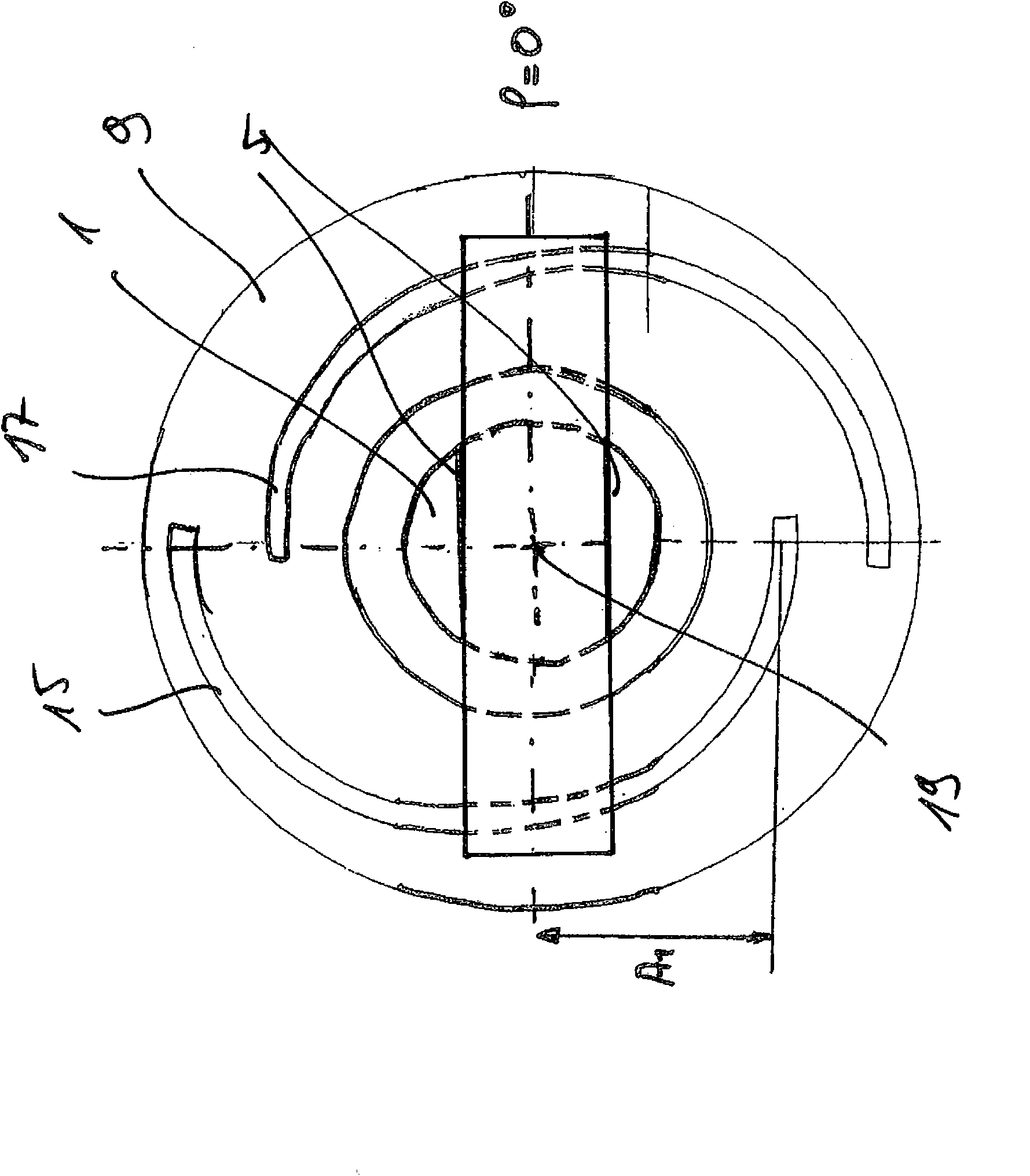 Adjustable eccentric transmission device for machine tool, in particular for superfinishing or honing