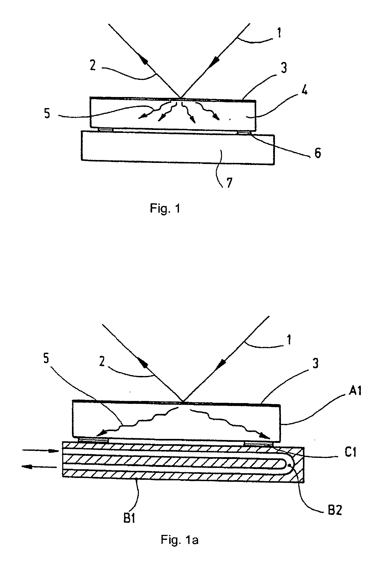 Optical component having an improved transient thermal behavior and method for improving the transient thermal behavior of an optical component