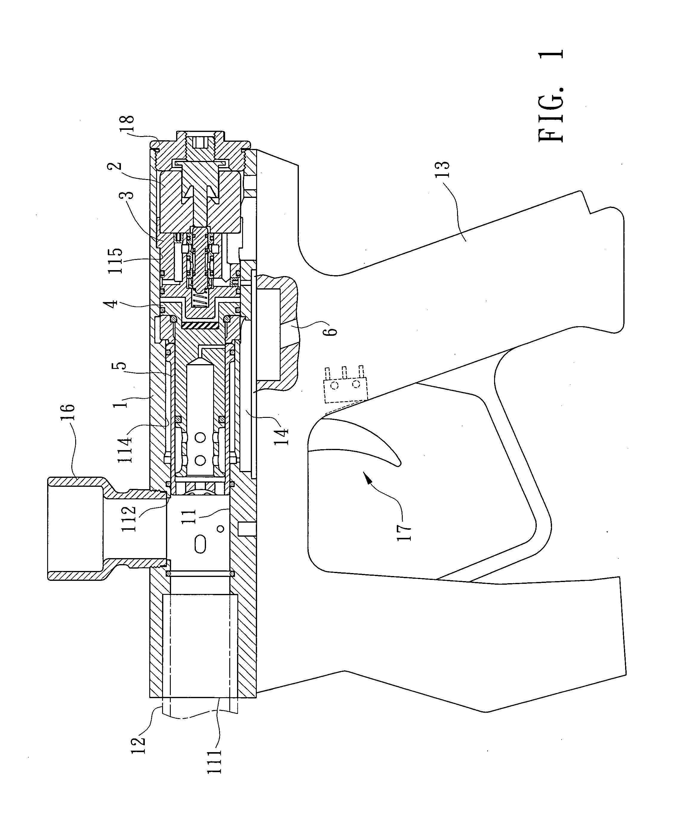 Firing mechanism for paintball gun