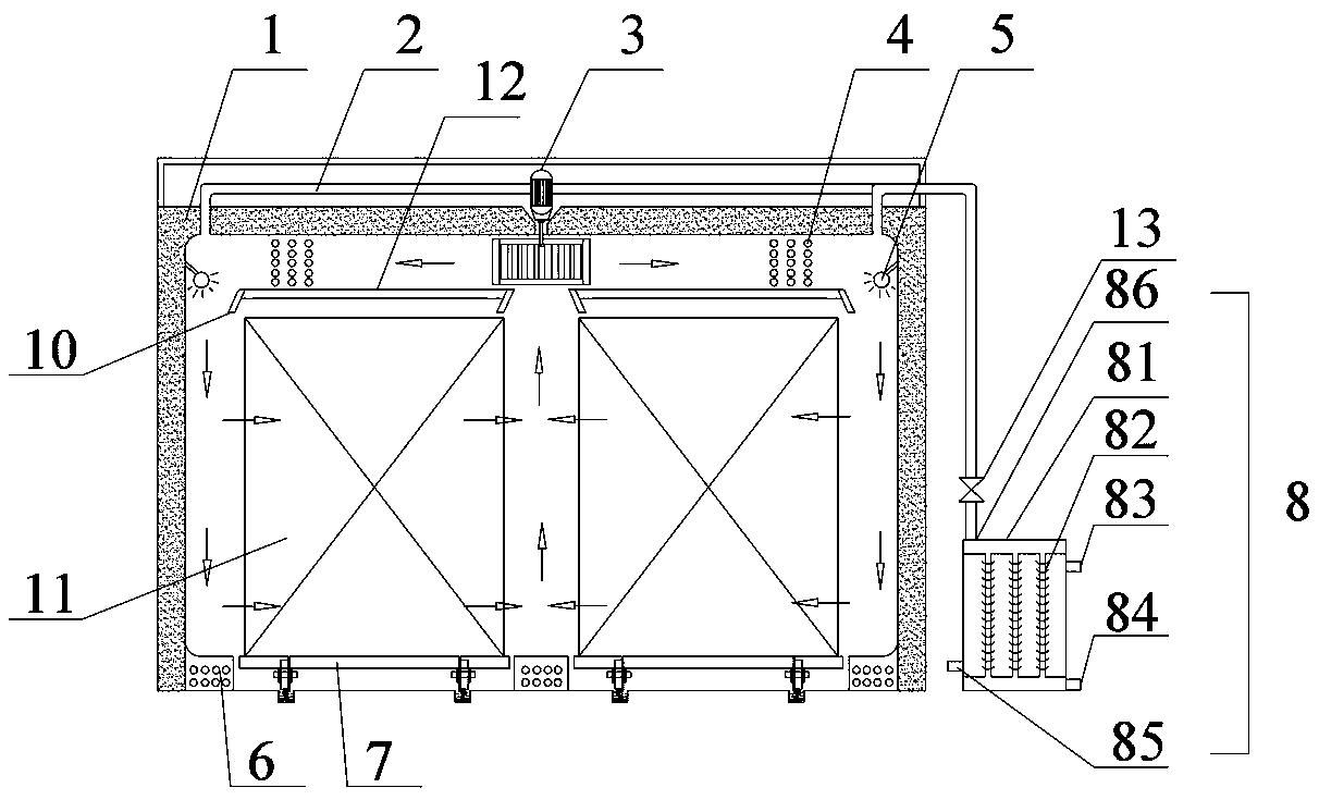 Wood superheated steam drying and heat treatment integrated device and using method