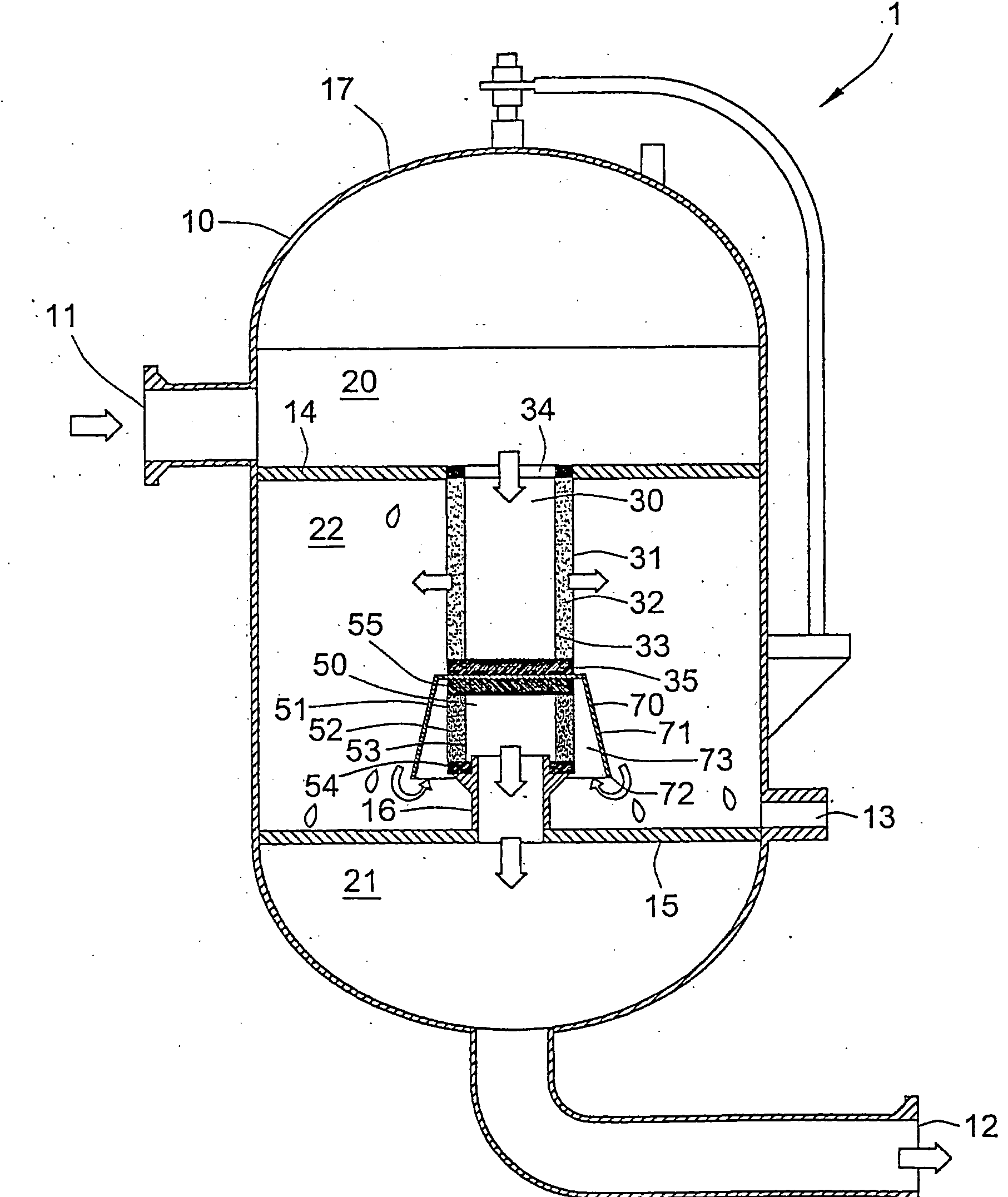 Coalescing and separation arrangements systems and methods for liquid mixtures
