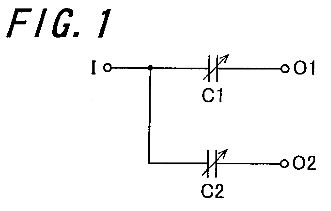 Variable Capacitance Capacitor Array, Variable Capacitance Capacitor Array Device and Circuit Module