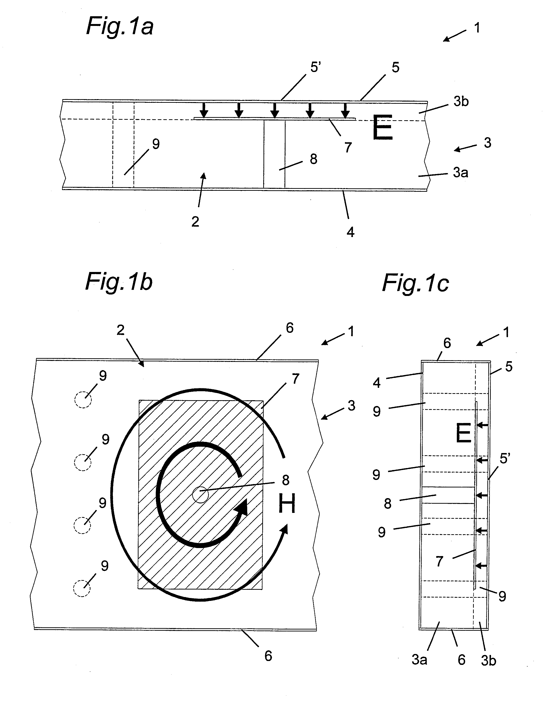 Laminated RF device with vertical resonators