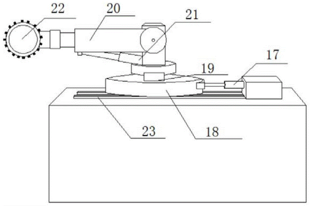 Dust production simulation experiment device for heading machine cutting head and experiment method thereof