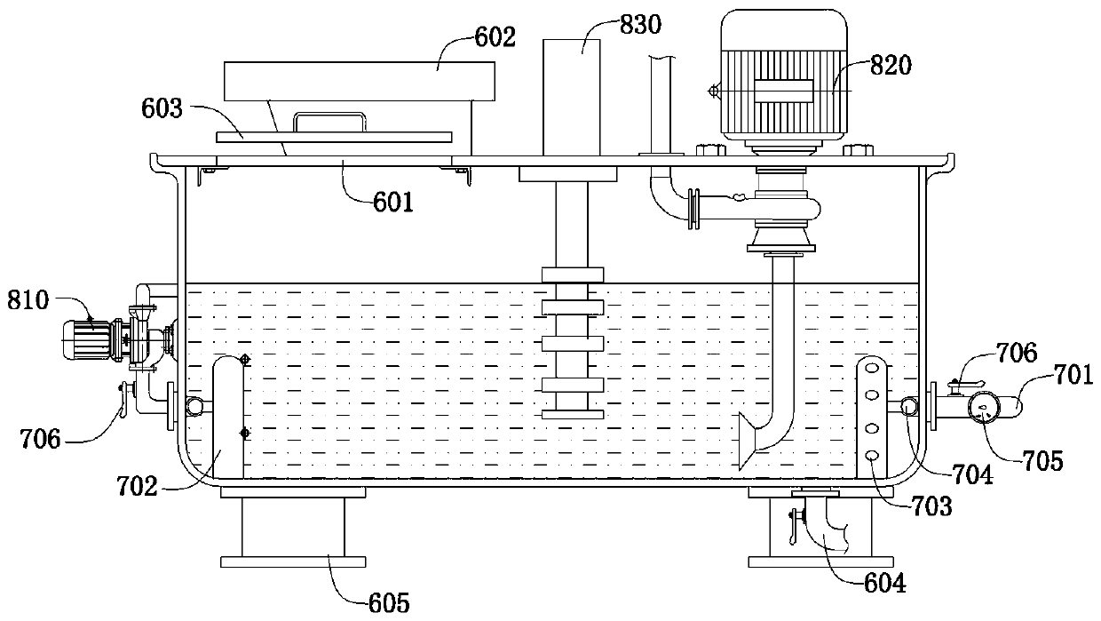 Mortar stirring and spraying system for squarer