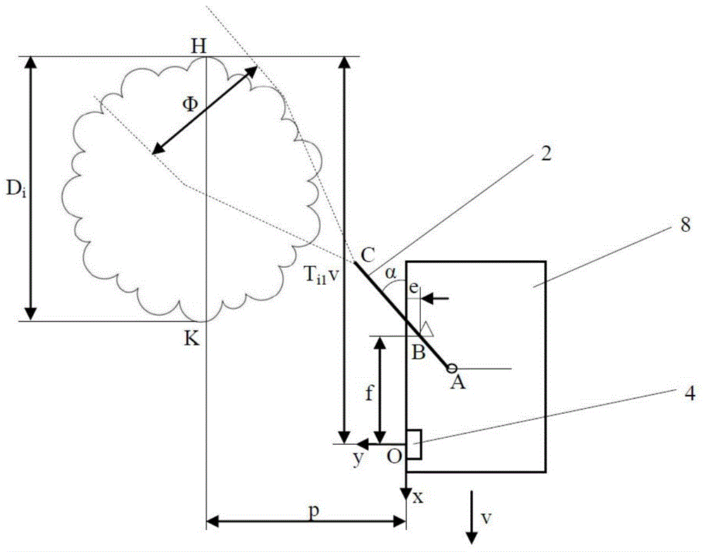 Orchard automatic profiling mist pesticide spray machine and pesticide spraying control method