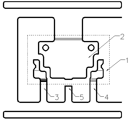 SOT-89/223-2L lead frame and preparation method of two-pin structure