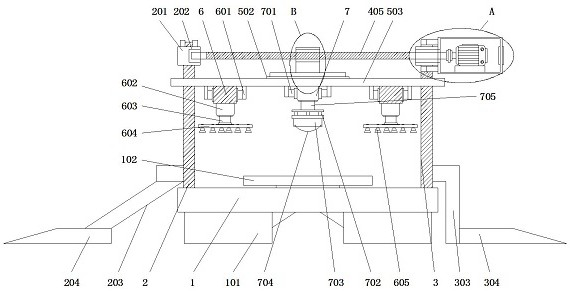 Printer part machining multi-station detection device convenient for feeding and discharging