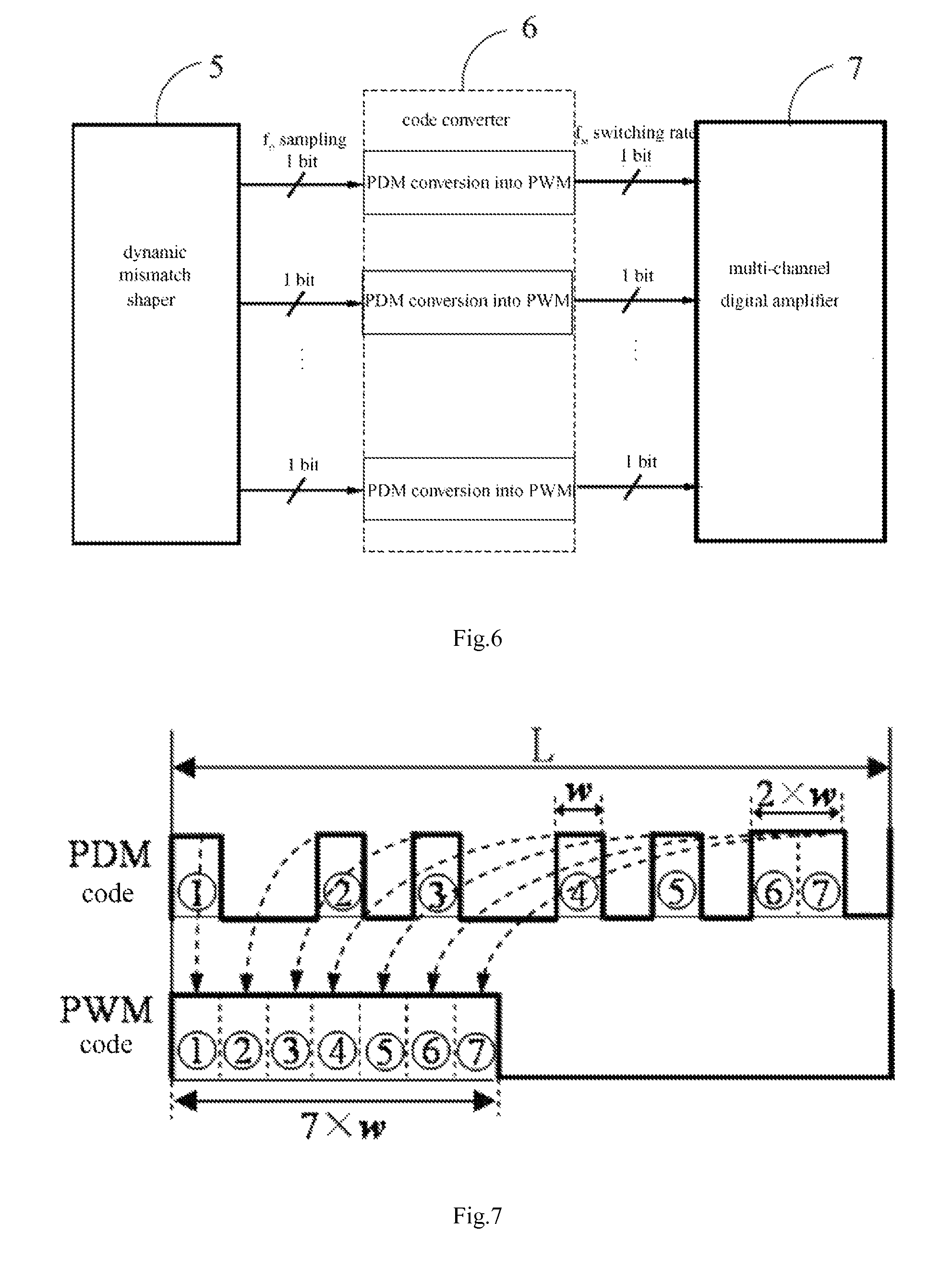 Method and device for driving digital speaker based on code conversion
