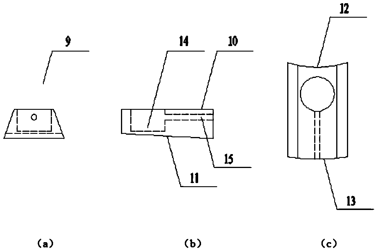 Measuring device and method for thrust loading of sliding thrust bearing, and application of measuring device and method