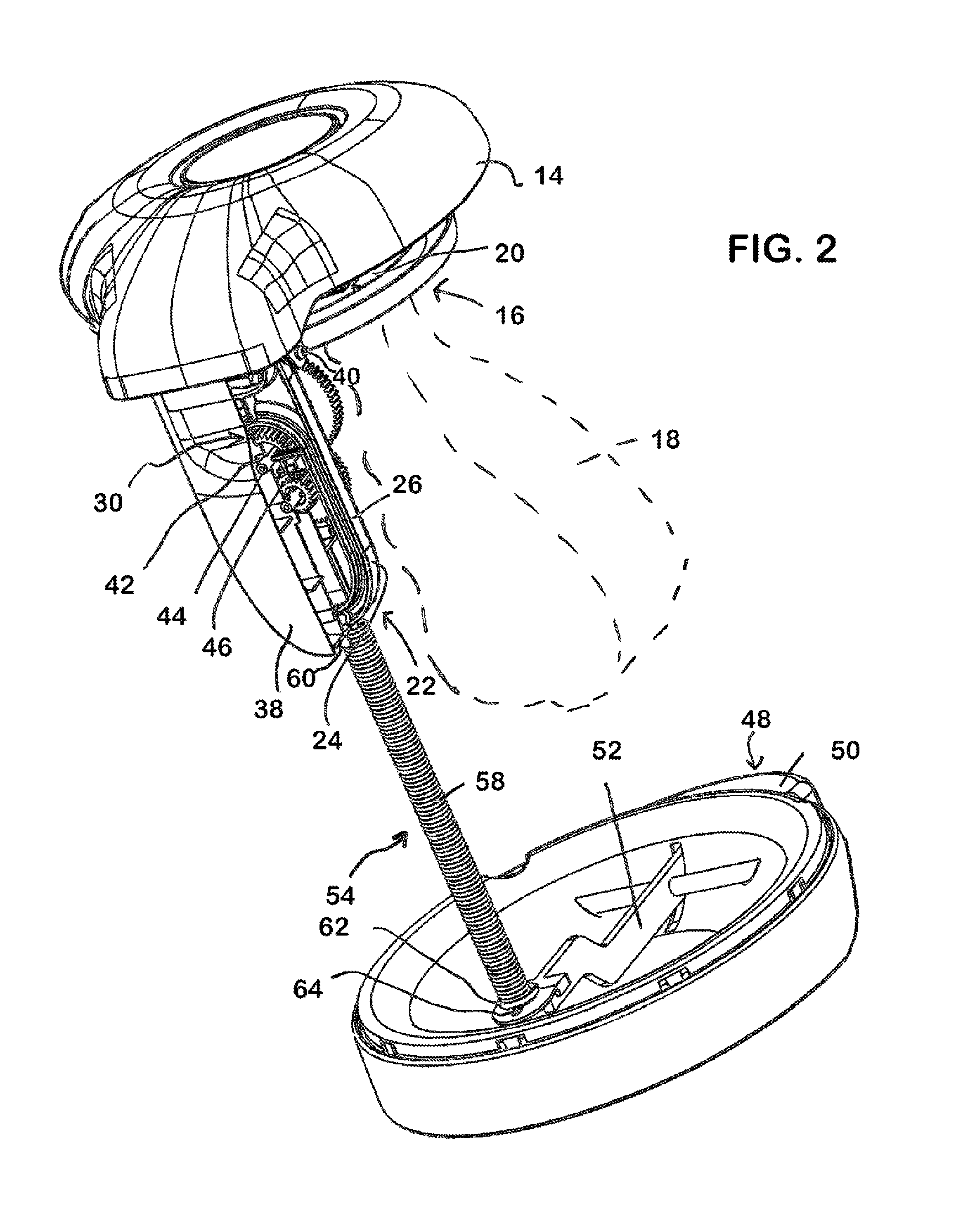Medical waste disposal device with self-closing lid