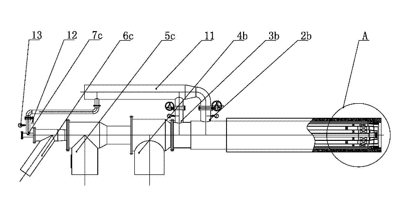 Multi-channel mixed gas burner