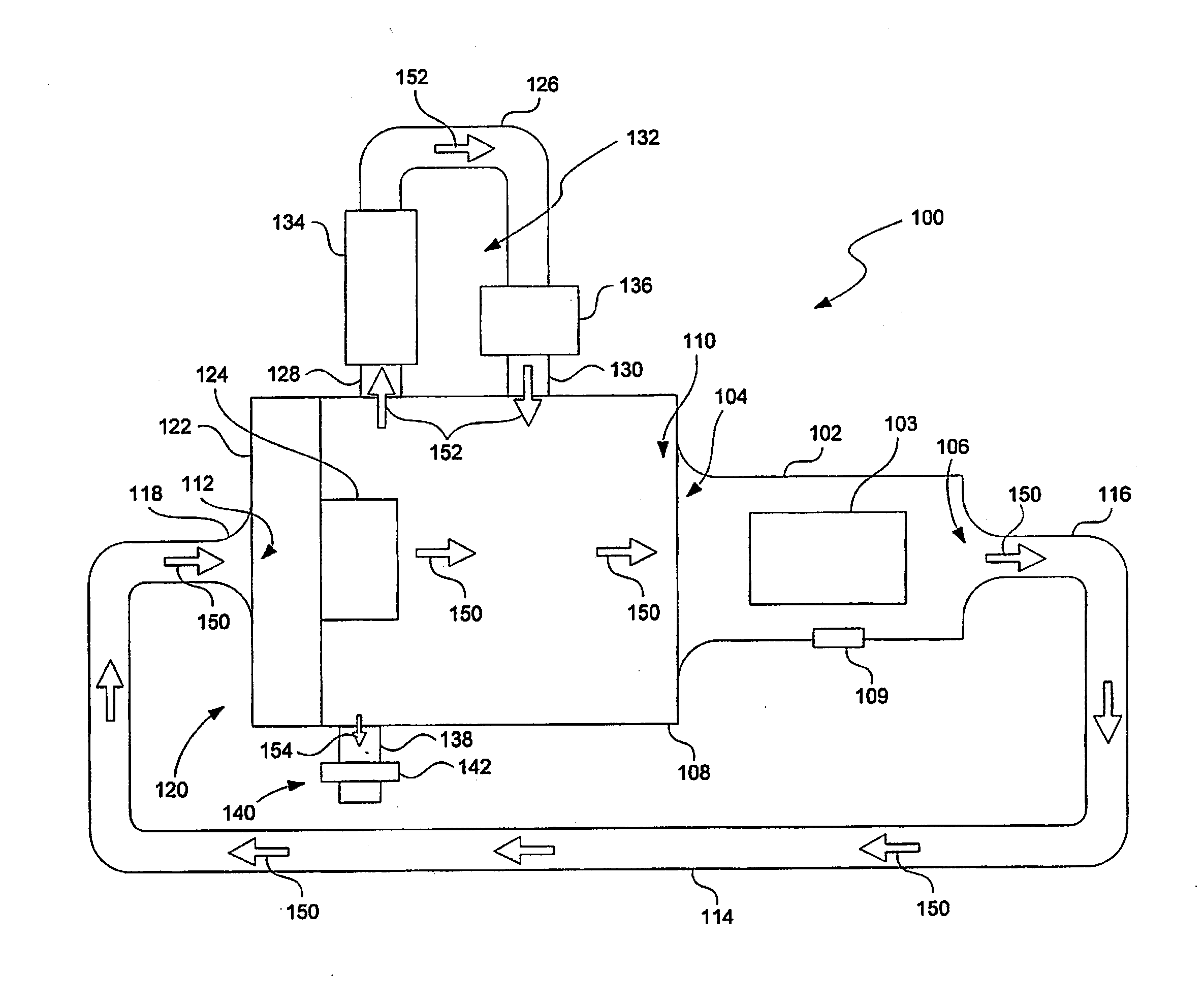 Recirculating filtration systems for material processing systems and associated methods of use and manufacture