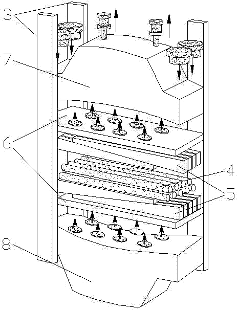 Roll bending compensation method for wide and thick metal plates straightening machine