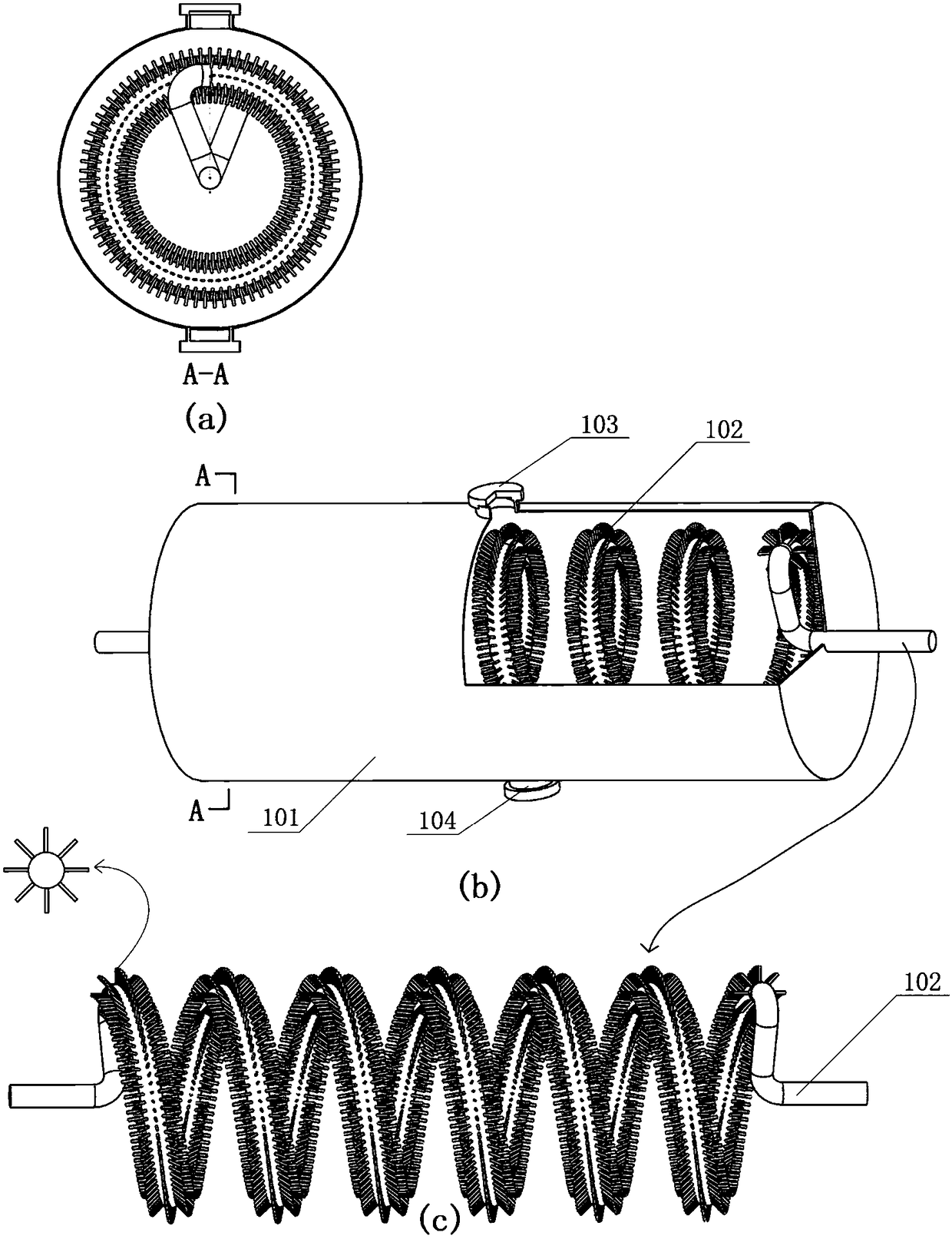 A radiant air-conditioning system for electric buses with phase-change energy storage