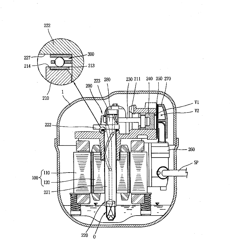 Reciprocating compressor and refrigeration device with the reciprocating compressor