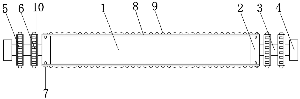 Dismountable roller for roller conveyor