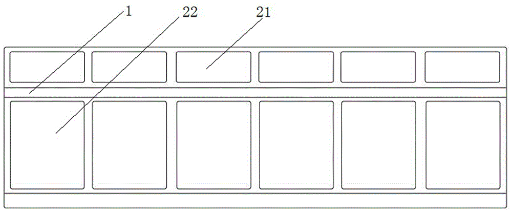 Full-landscape train compartment long in service life