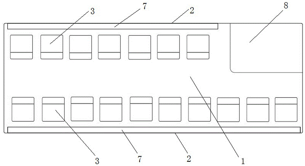 Full-landscape train compartment long in service life