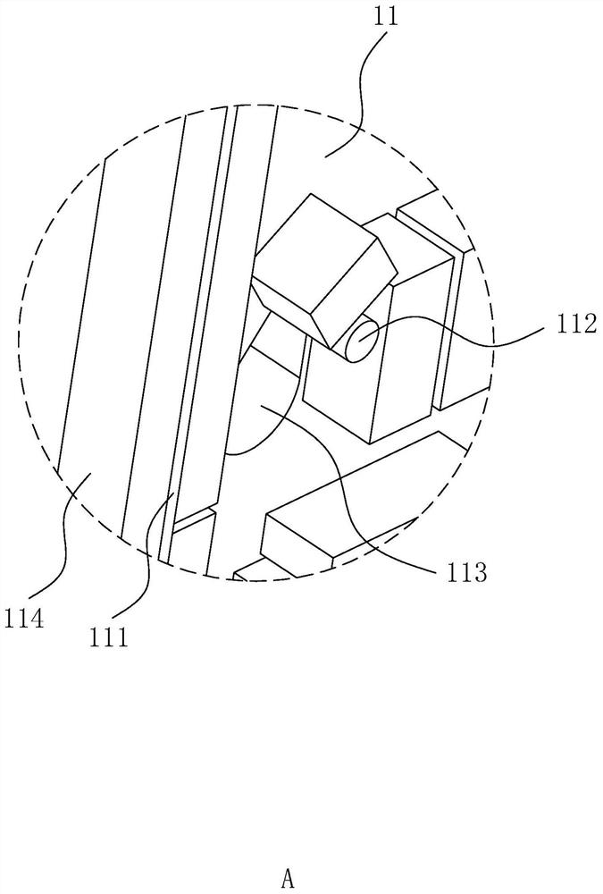 An automatic waste removal type flat indenter tangent device