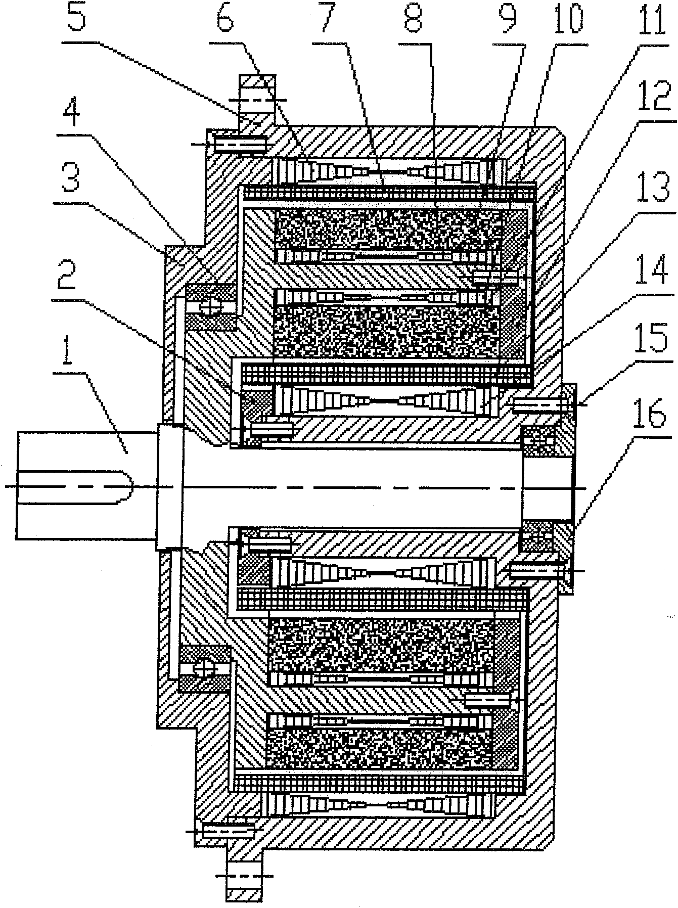 Torque motor for satellite antenna pointing mechanism