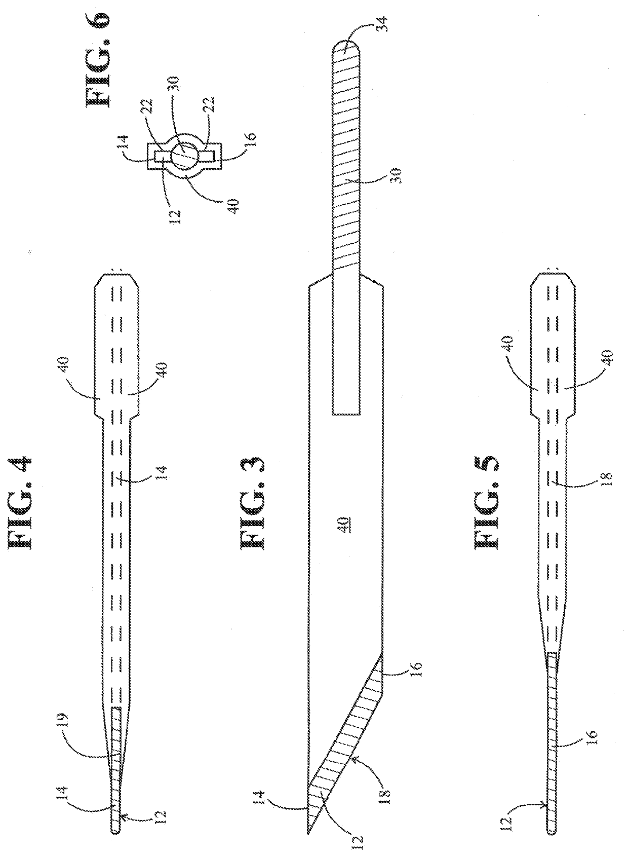 Monopolar electrosurgery blade and electrosurgery blade assembly