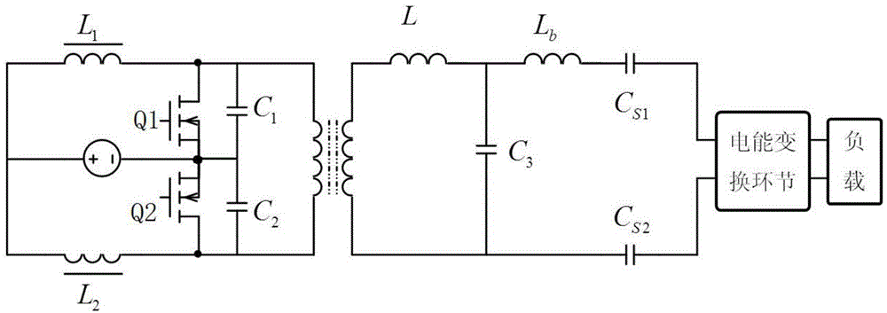 Electric field coupled power transfer system and control method based on novel topology