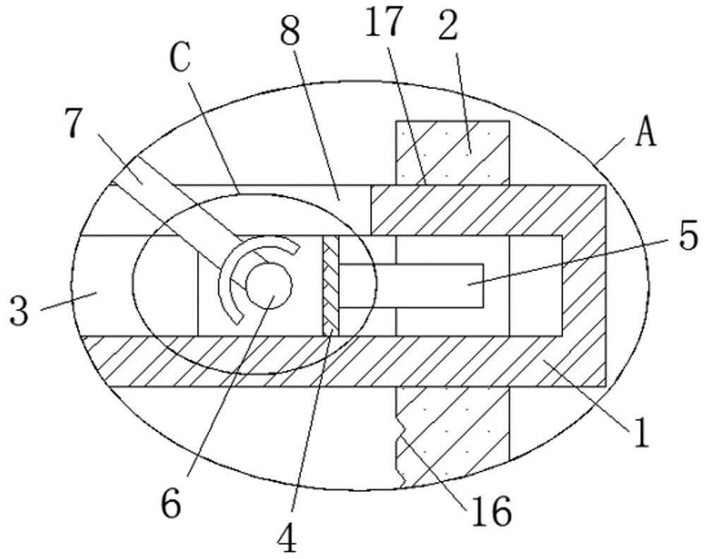 A graphite crucible clamping device and using method thereof