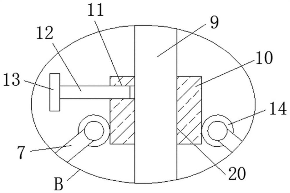 A graphite crucible clamping device and using method thereof