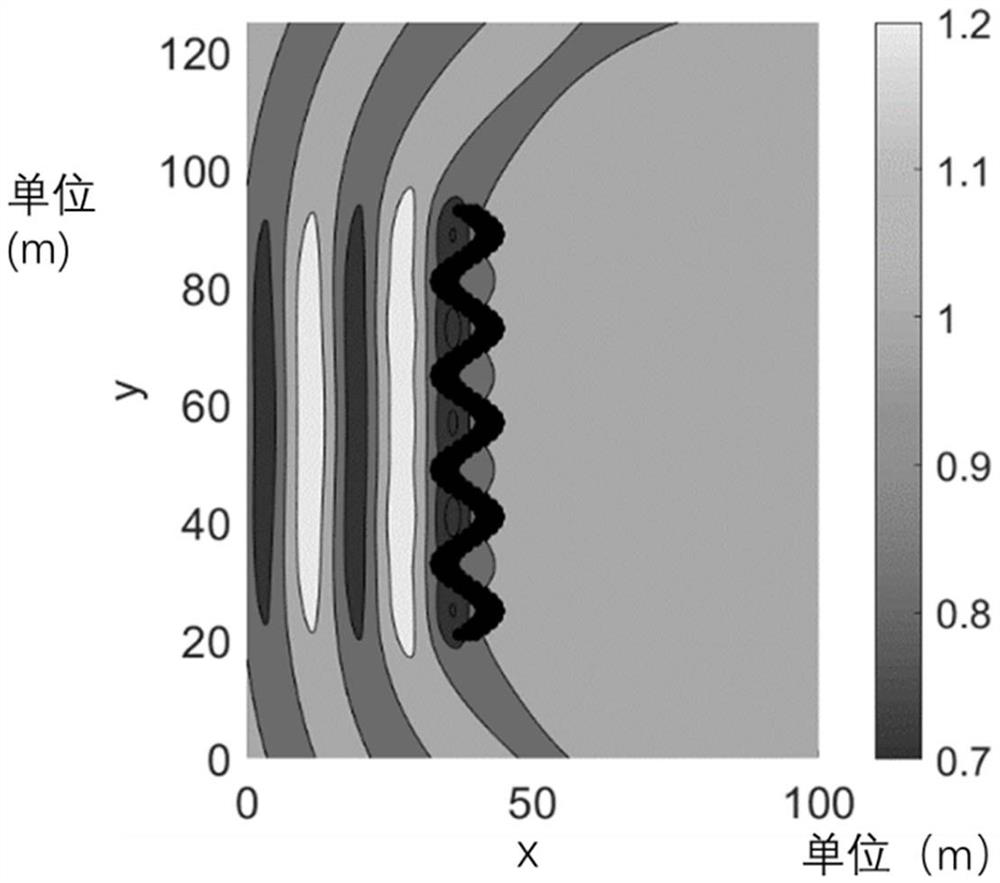 Layout method for coastal vegetation patches