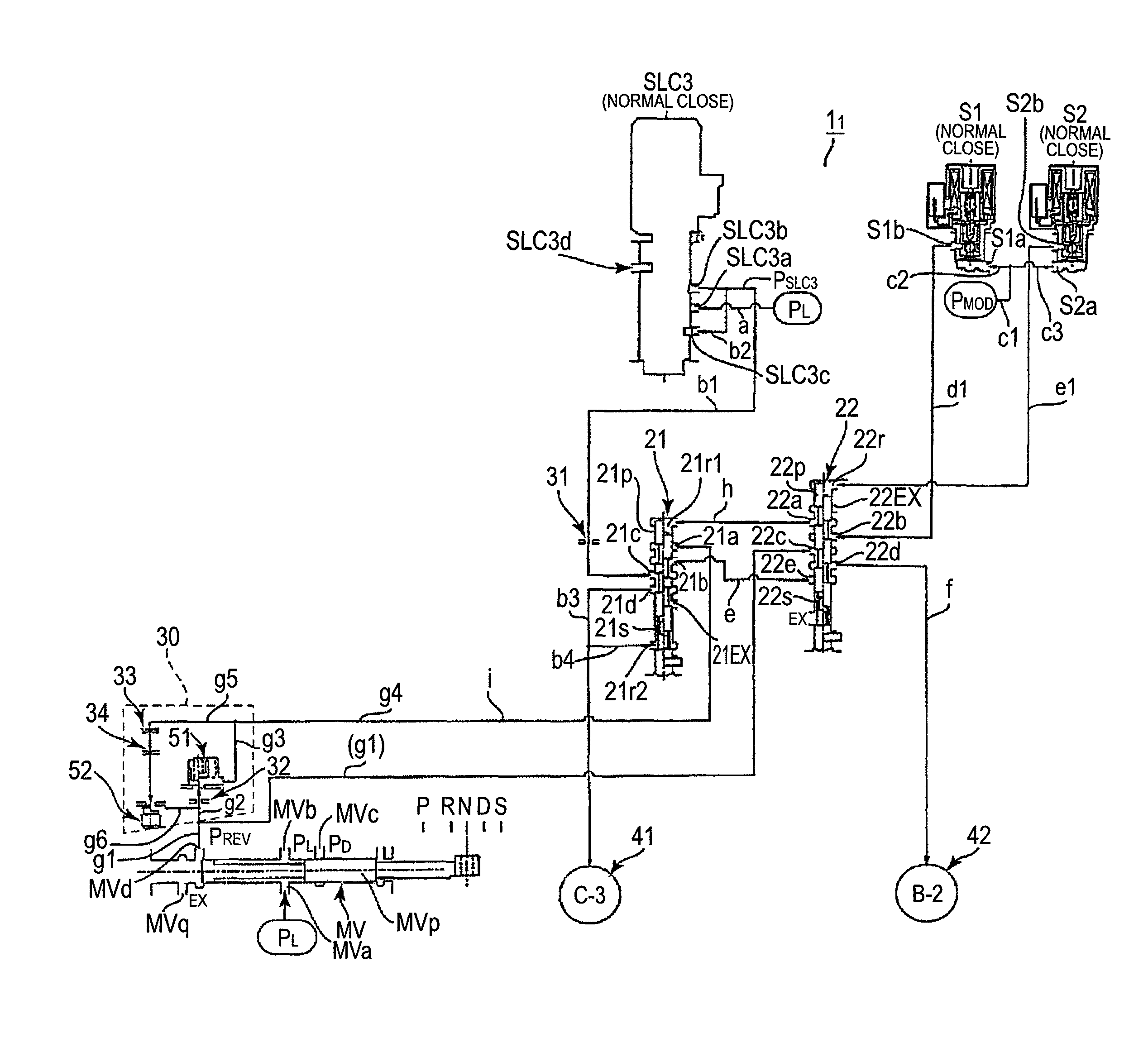 Hydraulic control apparatus of automatic transmission