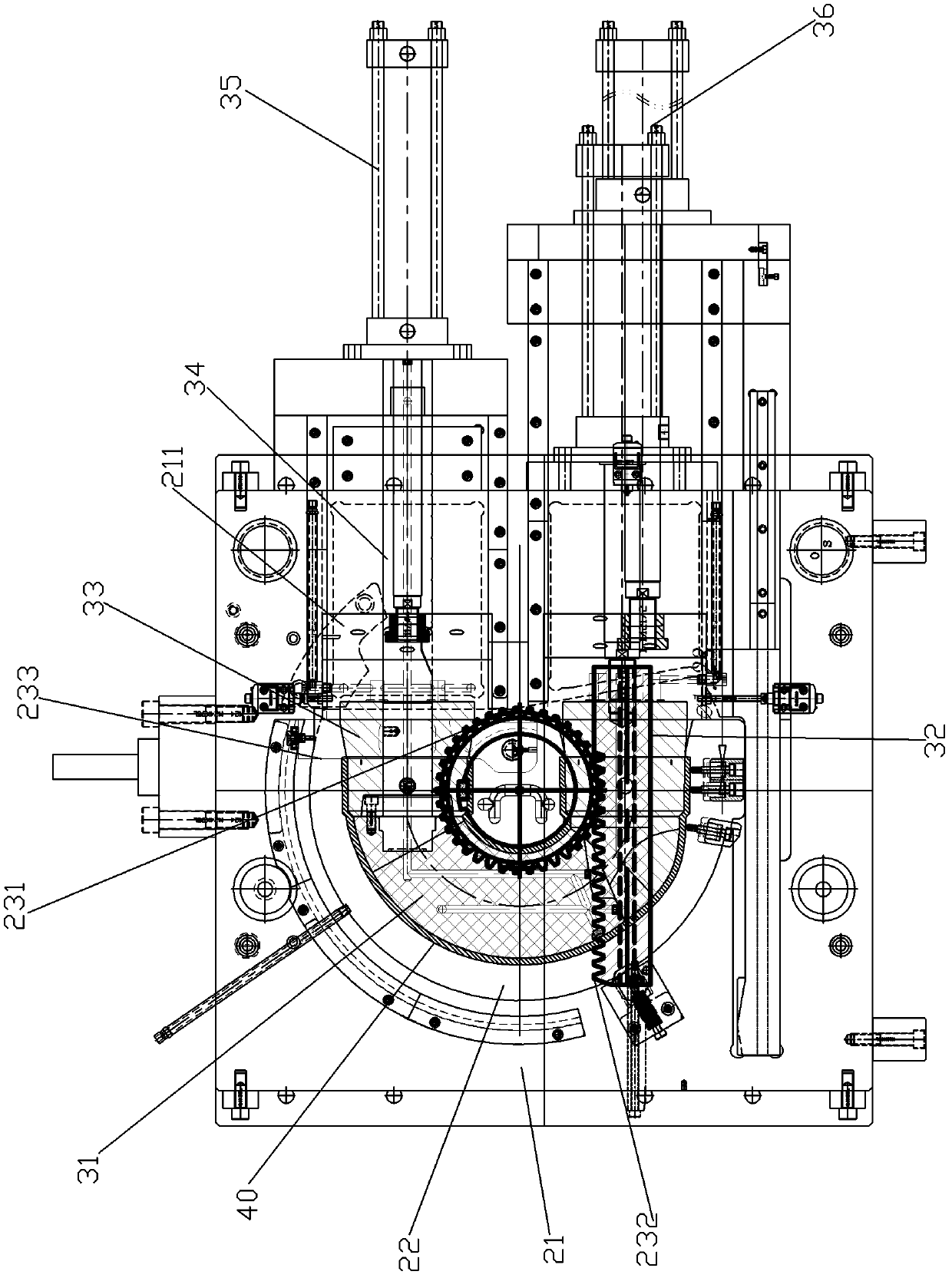 U-shaped pipe mould device