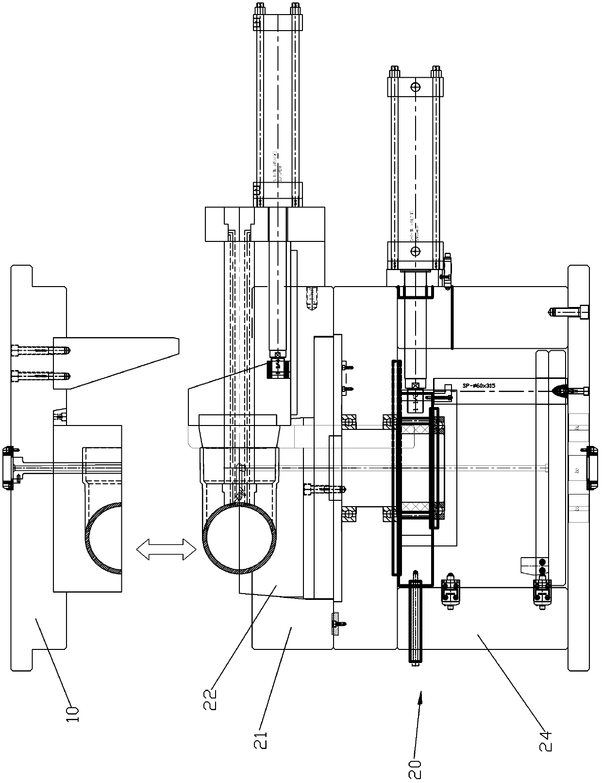 U-shaped pipe mould device