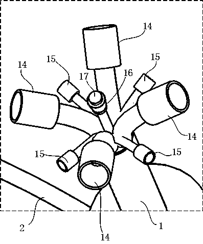 Distributed anti-clogging abdominal cavity hyperthermal perfusion drainage tube